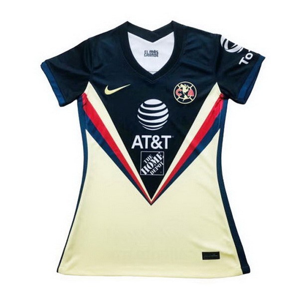 Camiseta Club América 1ª Kit Mujer 2020 2021 Amarillo